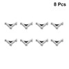 STOBAZA 8Pcs Freezer Shelf Clips, Fridge Cooler Shelf Support Hooks