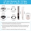Grommet Tool Kit, 1/4 Inch Grommets Eyelets Sets, 110 Set