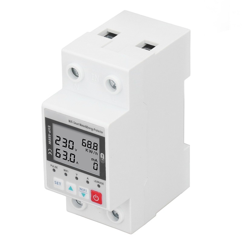WIFI Overvoltage Undervoltage Protector 230V 50Hz 60Hz 63A Remote Control