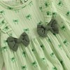 Loalirando St Patricks Day Baby Girl Jumpsuit Shamrock Bow Print