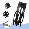Double Grip Hair Clips, 50 Black Snap Hair Clips for
