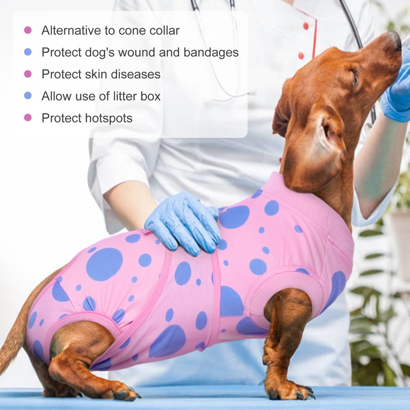 Kuoser Dog Surgery Recovery Suit - Anti Licking Pet Surgical