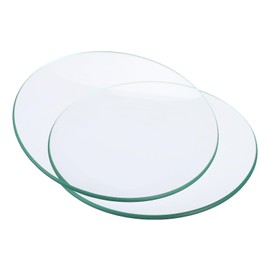 PATIKIL 90mm Diameter Watch Glass, 10 Pack Beaker Cover Smooth Edges Chamfered Arc for Laboratory, Transparent