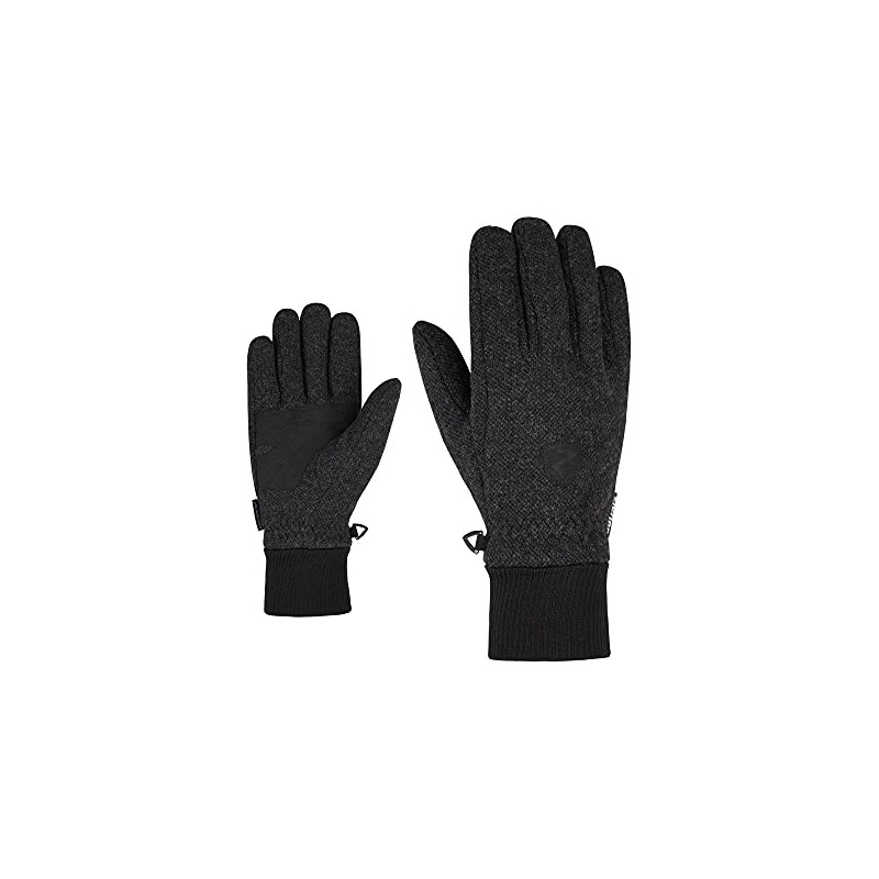 Ziener Adult ILDO Leisure/Functional Gloves Wool Warm Dark Melange 8.5