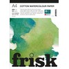 Frisk Watercolour Paper Pad 300gsm 100% Cotton Cold Pressed/Not 12sheets