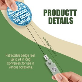 Pishovi The Best Way to A Man's Heart Through The Groin Cath Lab Glitter Badge Reel with Clip, Funny Badge Holder for Cardiac Pathology Specialist Cath Lab Staff Cardio Nurse Catheter Technician