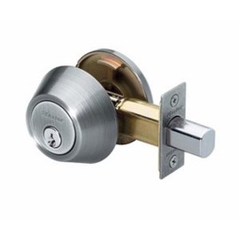 Master Lock DSO0615 Keyed Deadbolt, Satin Nickel