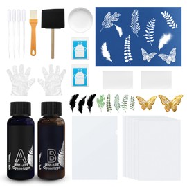 Cyanotype, Cyanotype Sensitizer Set, Cyanotype Kit, Comes with Feathers, Plants and Other Materials and Tools, Suitable for DIY Creations such as Cotton Bags and Photos
