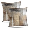 Alricc Beige and Grey Throw Pillow Covers 18X18 Brown Abstract