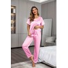 Ekouaer Womens Silk Satin Pajamas Set Two Piece PJ Sets