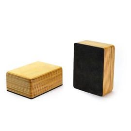 Striped Handstand Blocks (2 Solid Non-Slip Wooden Blocks)
