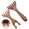 Wooden Comb, Pack of 2 Wooden Combs, Coarse Wide Comb