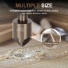 5 Pcs Step Drill Bit & 5 Pcs Countersink Drill