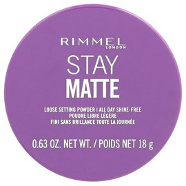 Rimmel London Stay Matte, Loose Setting Powder, 001 Transparent, 0.63 oz (18 g)