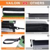 Fireproof Document Bag with Water Resistant Zipper（13.9"x10.6"）,6200°F Heat Insulated Fire