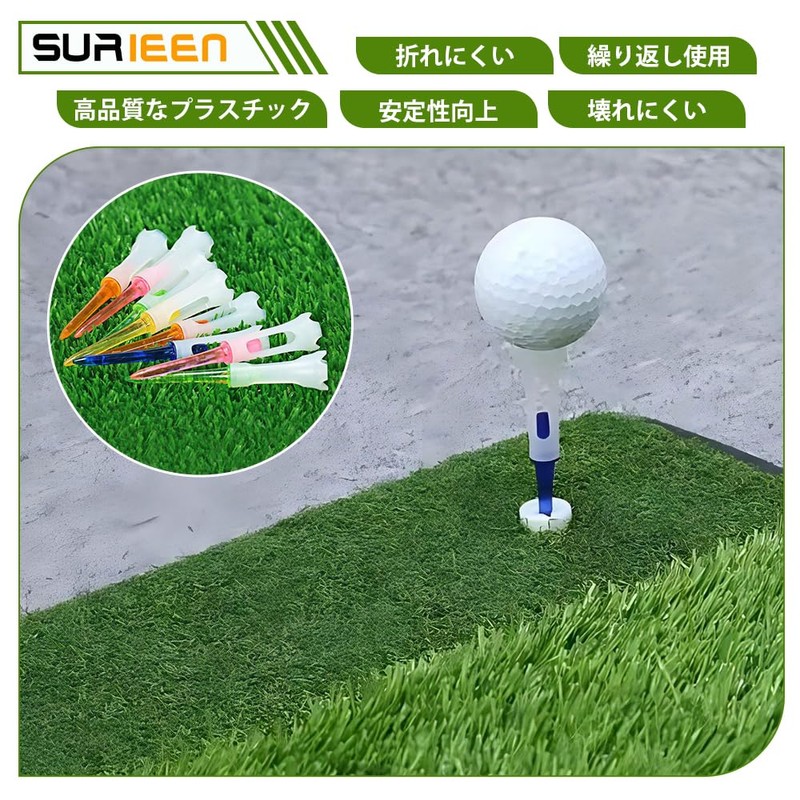 50 Pcs Golf Tee, Long Tee, 3.3 inches (83 mm),