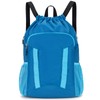 Veious Drawstring Backpack for Kids Sports Gym Bag with Shoes
