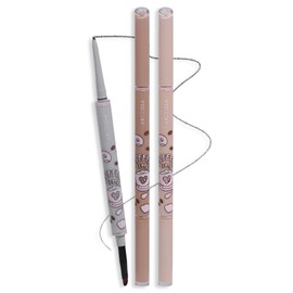 VEECCI Waterproof Gel Eyeliner Pencil - Highly Pigmented, Smudge-proof, Longwearing and Ultra-Fine Tip for Precise Eye Makeup - Built-in Brush for Easy Application - Ideal for women & girls(03 Coffee)