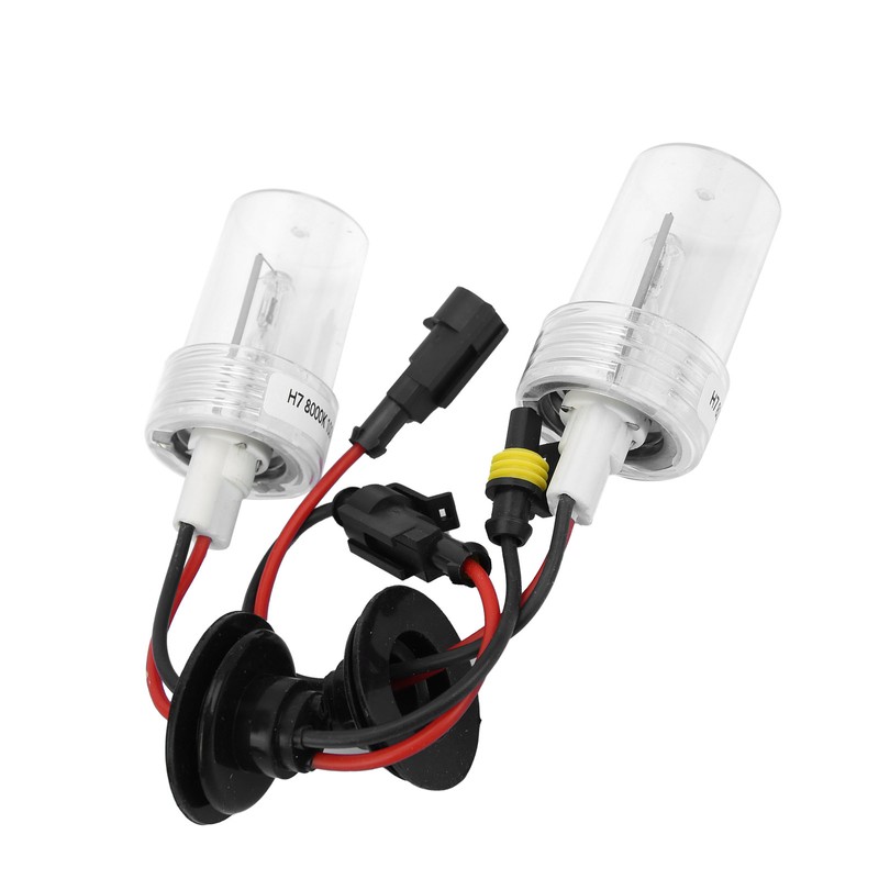 2Pcs Auto Headlight Bulb Headlamp Xenon HID 100W 8000K H7