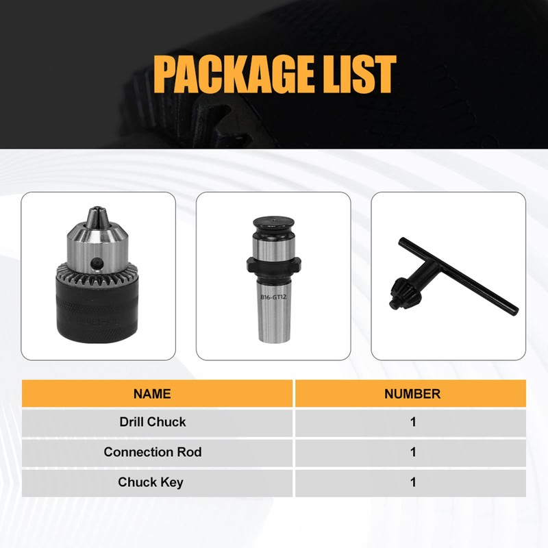 ZAC GT12 Drill Chuck Adapter, M16R Electric Tapping Machine Compatible,