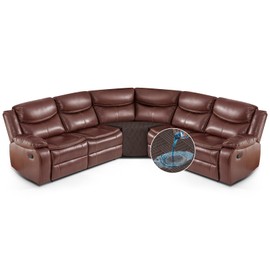 KinCam Oversized Recliner Sofa Covers, Non Slip Washable Slipcover for Sectional L Shape Couch (1 Seat Corner Cover, Chocolate)