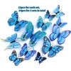 24PCS 3D Butterfly Wall Sticker Decor,3D Butterflies Stickers for Party