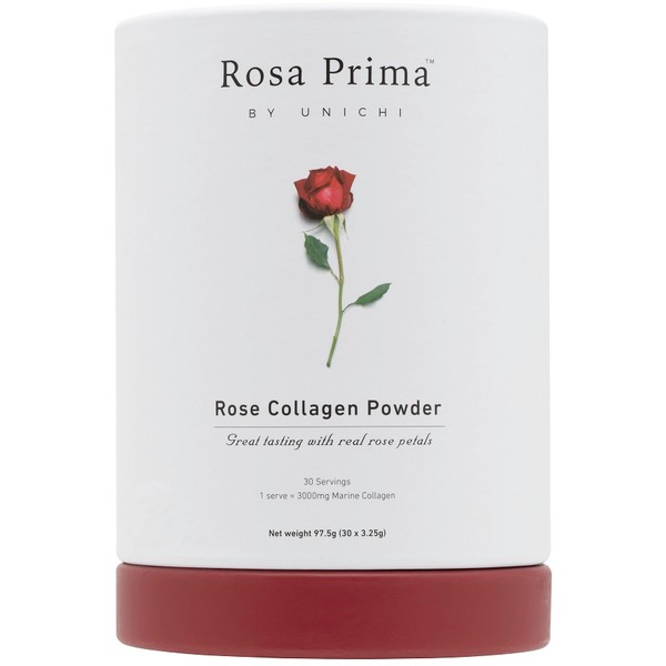 Unichi Rosa Prima Rose Collagen Powder Sachets 30 x 3.25g