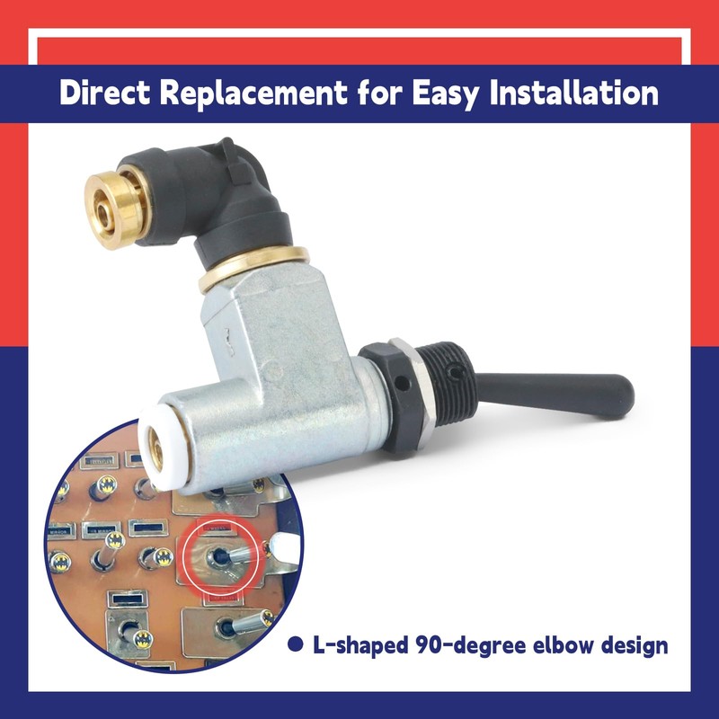 Dusledel BA14500 Big Rig Air Toggle Switch Compatible with Peterbilt
