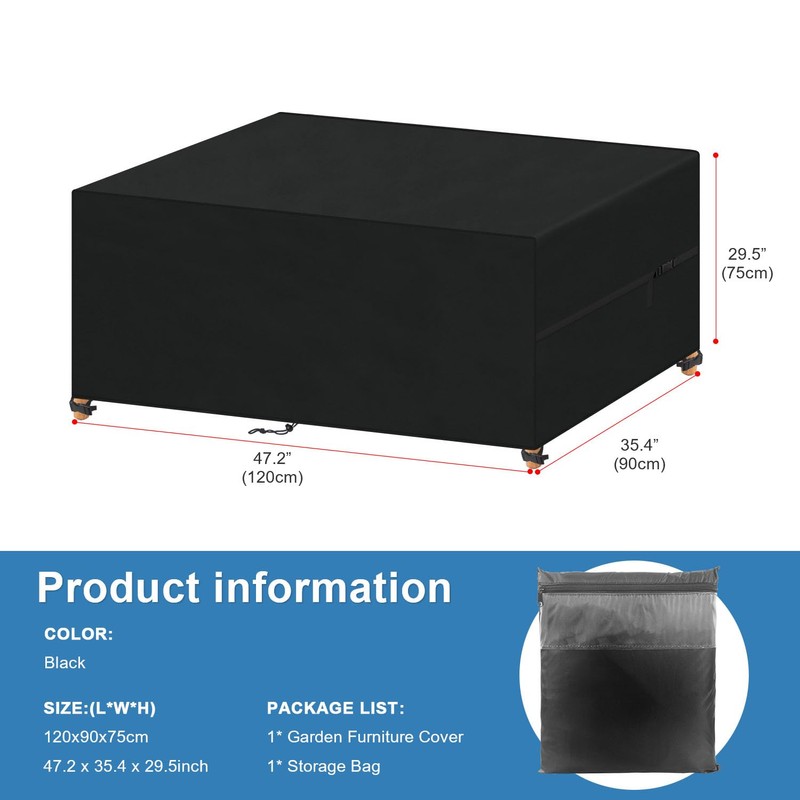 VANSHEIM Cover Garden Furniture Winterproof Tarpaulin Garden Furniture Cover Waterproof