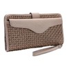 Patricia Nash Valentia Woven Stone Wallet, Brown