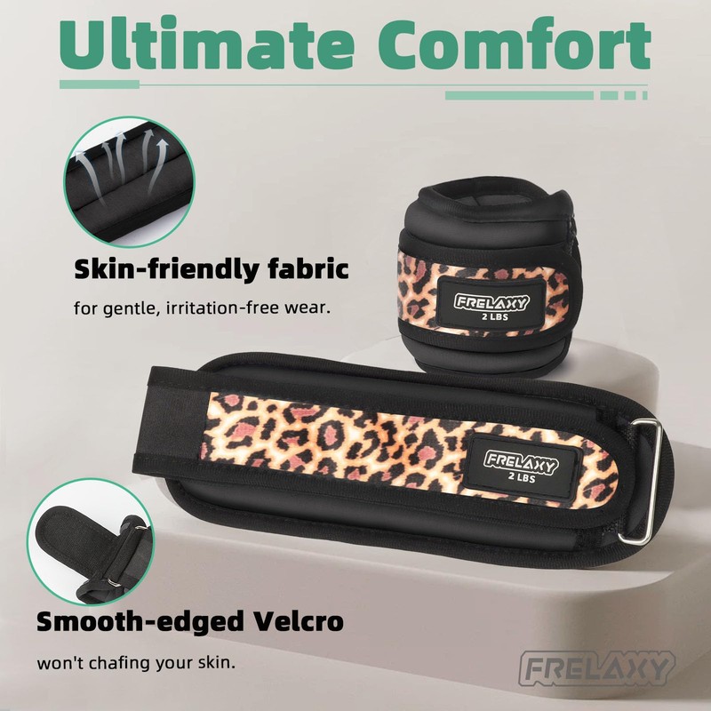 Frelaxy Ankle Weights Sets for Women Men Kids 1lb 2lb