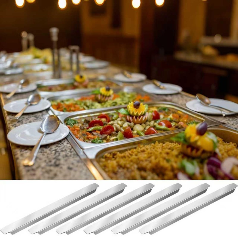 Fengone 6 Pcs 12 Inch Pan Dividers Stainless Steel Adaptor