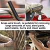 6 Pieces Brass Wire Brush Set Scratch Brush Set for