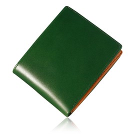 Men's Bi-Fold Wallet, Tochigi Leather, Genuine Leather, Large Capacity, Holds 16 Cards, Bifold Wallet, Box-shaped Coin Purse, Prevents Skimming, Made by Top Leather Artisans for Father's Day, Present,