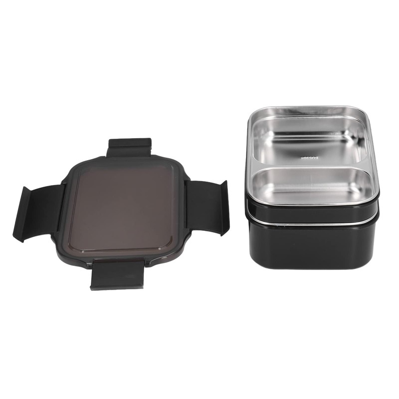 304 Stainless Steel Double Layer Insulated Lunch Box with Compartment