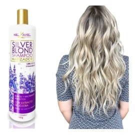 Shampoo Matizador Nekane Rubios Balayage Aceite Jojoba 960g                                                                                           