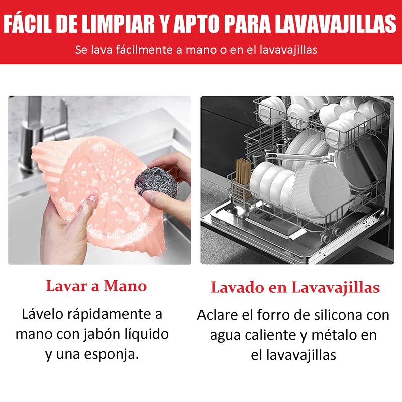 Ausein Paquete de 2 de Silicona para Freidora de Aire,