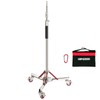 Lapgood Heavy Duty Light Stand with Casters, Adjustable Tripod Stand