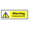 Pack of Two CAUTION COMPRESSED AIR WARNING SIGN VINYL STICKERS