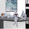 3 Pcs Pulp Reading Women Figurine Decor Thinker Statue Modern