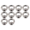 10Pcs Lifting Eye Nut Stainless Steel Ring Shape Fastener Tools