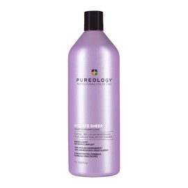 Pureology Hydrate Sheer Shampoo | Para cabello fino, seco y coloreado | Champú hidratante ligero | Sin silicona | Vegano | Embalaje actualizado | 33.8 onzas líquidas Oz