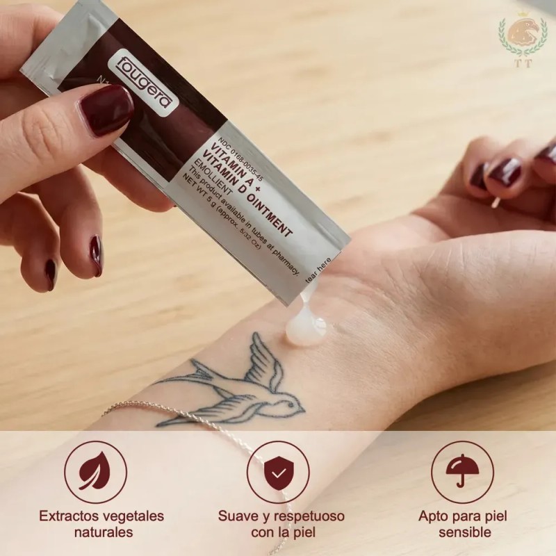 T Tcrema Hidratante Tatuaje Vitamina A Y D Microblading 120pz