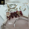 ❣High quality Red Money Nail Tips - Short Ballerina /