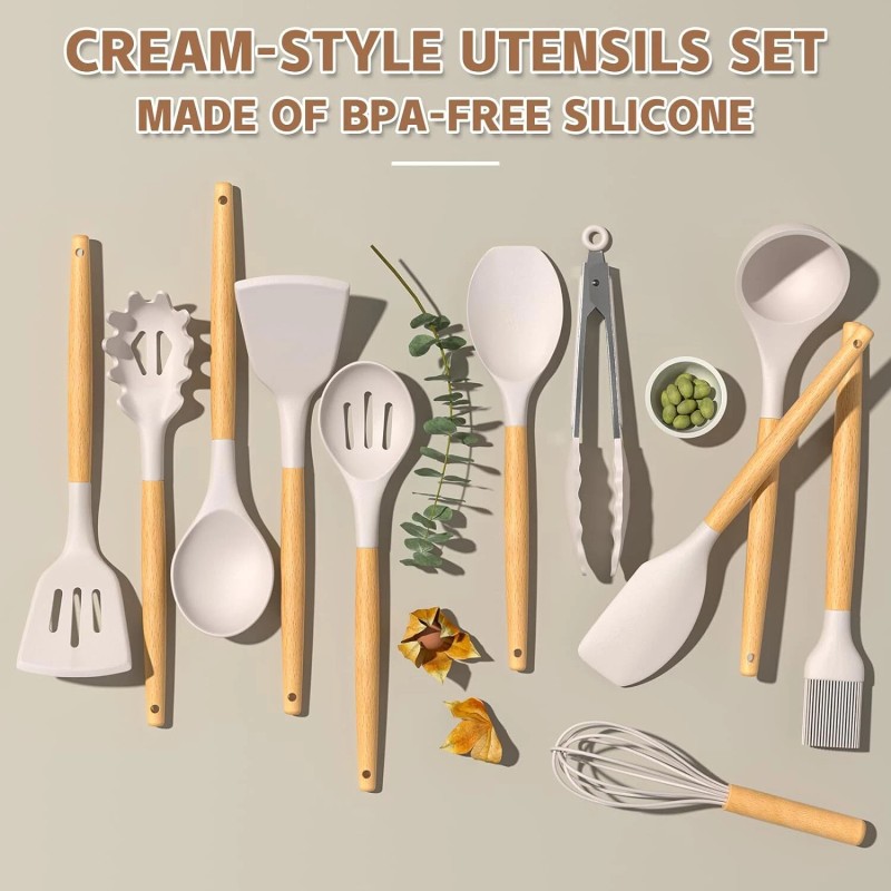 Kitchen Umite Chef Kitchen Cooking Utensils Set 33 pcs Non-Stick