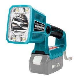 Taingwei 1250LM LED Flashlight for M@Kita 18V LXT Lithium Battery,18W Work Light for Camping, Car Repairing, Emergency and Job Site Lighting