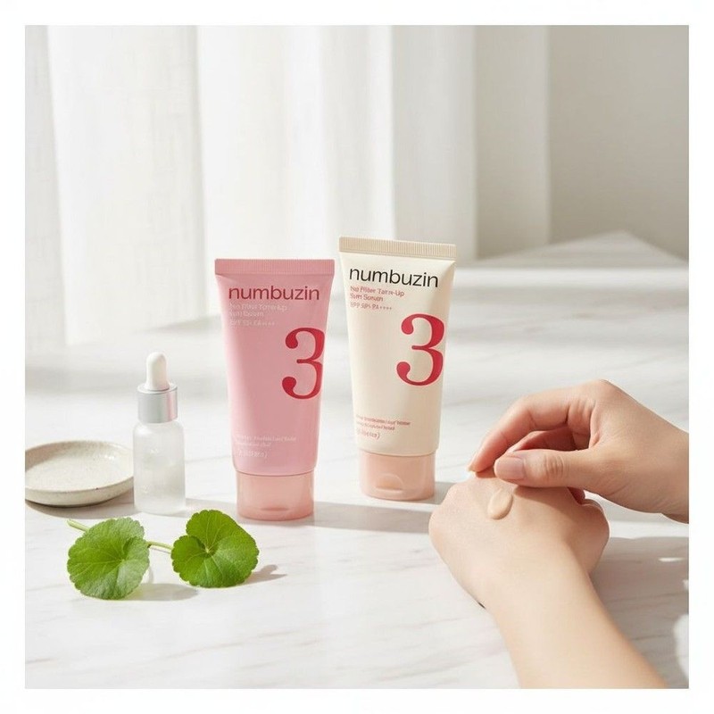 넘버즈인 3번 도자기피부결 톤업 선크림 50ml+50ml 글로우