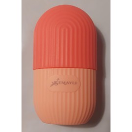 EMAYLI Facial Beauty Ice Roller Silicone Container, Skin Care Ice Massager for Firming and Beautiful Skin. (Pink)