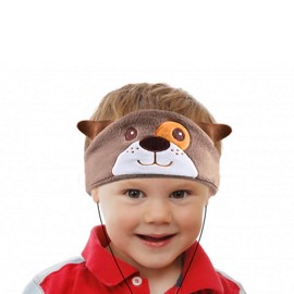 Contixo H1 Kids Headphones, 85dB Volume Limiting with Adjustable Speakers Soft Children Fleece Headband Toddler Headphones for Home and Travel - Animal Character Design, (Dog)