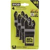 Ryobi 4-Piece Wood and Metal Oscillating Multi Tool Blade Set
